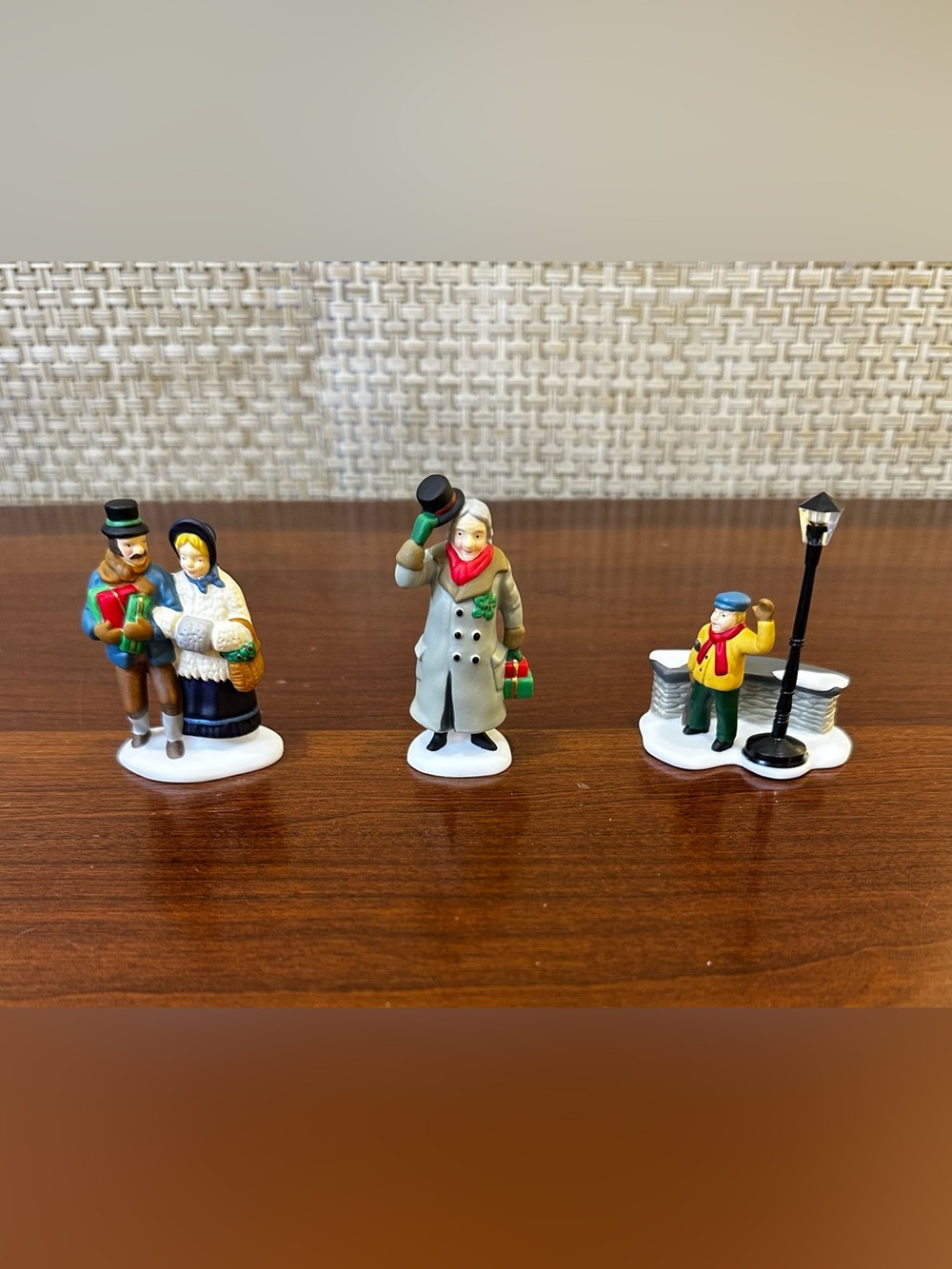 🎄VTG Dept 56 Dickens' Village A Christmas Carol Morning Set 3 Figurines Retired